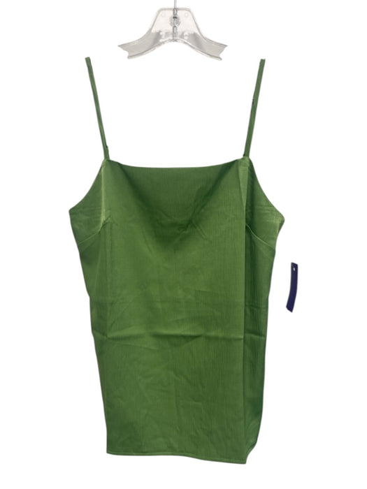 Needii Size S Green Tencel Textured Spaghetti Strap Elastic Waistband Pant Set Green / S