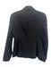 Theory Size 0 Black & Gray Wool Blend Grid Flap Pocket Two Button Blazer Jacket Black & Gray / 0