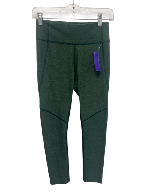 Outdoor Voices Size S Green Polyester Blend Elastic Waistband Heathered Leggings Green / S