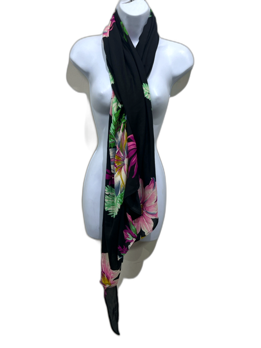 Walter Baker Size One Size Black, Purple, Green Polyester Semi Sheer Coverup Black, Purple, Green / One Size