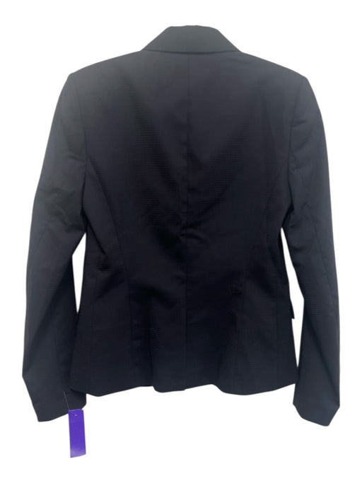 Theory Size 0 Midnight blue Wool Blend Tonal Grid Flap Pocket One Button Jacket Midnight blue / 0