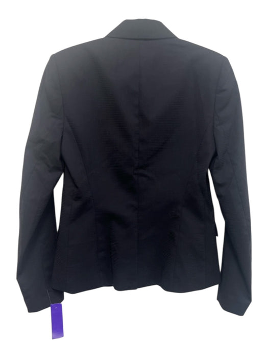 Theory Size 0 Midnight blue Wool Blend Tonal Grid Flap Pocket One Button Jacket Midnight blue / 0