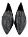 Jeffrey Campbell Shoe Size 6 Black Leather Upper Patent Croc Embossed Loafers Black / 6