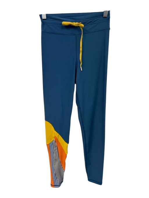 The Upside Size 4 Blue & Multi Polyamide Blend Sun Panel Detail Leggings Blue & Multi / 4