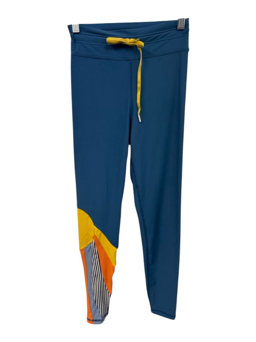 The Upside Size 4 Blue & Multi Polyamide Blend Sun Panel Detail Leggings Blue & Multi / 4