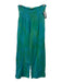 Stark X Size XS Blue & Green Cotton Shirred Waist Tie Dye Leg Slit Pants Blue & Green / XS