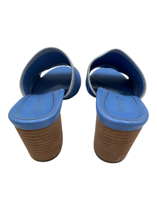 Vionic Shoe Size 8 Baby Blue & Gray Synthetic Knit Round Toe Color Block Sandals Baby Blue & Gray / 8