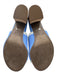Vionic Shoe Size 8 Baby Blue & Gray Synthetic Knit Round Toe Color Block Sandals Baby Blue & Gray / 8