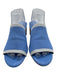 Vionic Shoe Size 8 Baby Blue & Gray Synthetic Knit Round Toe Color Block Sandals Baby Blue & Gray / 8