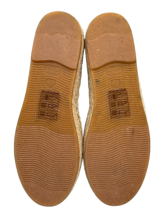Saludos Shoe Size 7.5 Beige, Green & Multi Canvas Whip Stitch Espadrille Sandals Beige, Green & Multi / 7.5