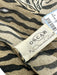 Oscar by Oscar de la Renta Black & Beige Silk Square Animal Print scarf Black & Beige / Small