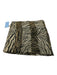 Oscar by Oscar de la Renta Black & Beige Silk Square Animal Print scarf Black & Beige / Small