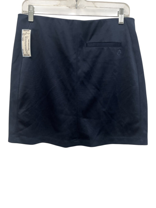 Tory Burch Size Large Navy No Fabric Tag Zip Pockets Elastic Waist Mini Skort Navy / Large