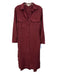 Cloth & Stone Size XS Burgundy Red Tencel Collar Neck Button Down Dress Burgundy Red / XS