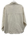 Becasa Size S/M Cream White Cotton Collar Neck Button Close 3/4 Sleeve Jacket Cream White / S/M