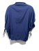 Harshman Size S Navy Blue Cotton Short Sleeve Drawstring V Neck Boxy Top Navy Blue / S