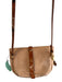Glad & Young Brown Leather Gold hardware Lobster Clasp Cross Body Strap Bag Brown / S