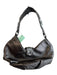 Donald J Pliner Grey Leather Beaded & Sequined Top Handle Bag Grey