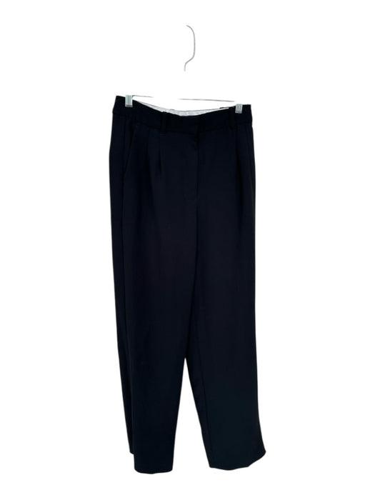 Aritzia Size 6T Black Polyester Wide Leg Trouser Pants Black / 6T