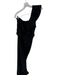 Lulus Size M Black Polyester One Shoulder Side Zip Gown Black / M