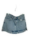 Paige Size 27 Med Light Wash Cotton Cut off Denim Mini Skirt Med Light Wash / 27