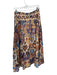 Farm Rio Size S Tan & multi Cotton Side Zip Hearts Maxi Skirt Tan & multi / S