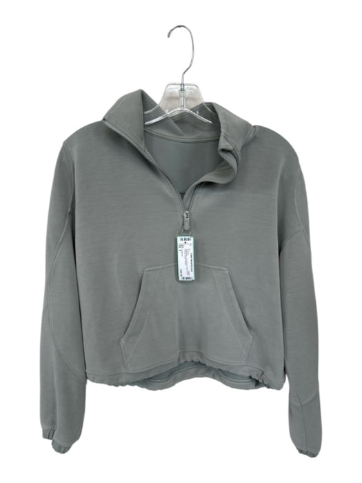 Lululemon Sage green Long Sleeve Elastic Waist Half Zip Athletic Pullover Sage green / 6