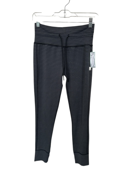 Vuori Size Est M Gray Drawstring Striped Athletic Leggings Gray / Est M