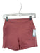 Set Active Size M Mauve & White Polyester Blend Waist Band Bike Short Shorts Mauve & White / M
