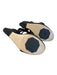 Donald J Pliner Shoe Size est 6 Black Leather open toe Buckle Detail Wedge Shoes Black / est 6