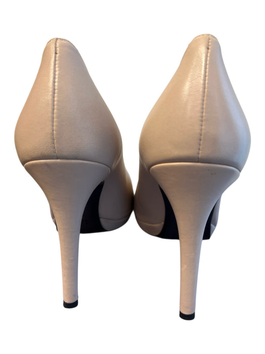 Stuart Weitzman Shoe Size 9 Beige Leather Stiletto Pump Almond Toe Shoes Beige / 9