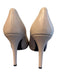 Stuart Weitzman Shoe Size 9 Beige Leather Stiletto Pump Almond Toe Shoes Beige / 9