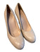 Stuart Weitzman Shoe Size 9 Beige Leather Stiletto Pump Almond Toe Shoes Beige / 9