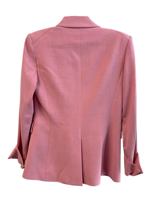 Veronica Beard Size 6 Pale Pink Viscose Blend Double Breast Pockets Blazer Pale Pink / 6
