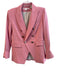 Veronica Beard Size 6 Pale Pink Viscose Blend Double Breast Pockets Blazer Pale Pink / 6