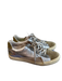 Zerocentcino Shoe Size 39 Silver & Green Leather & Suede Low Top lace up Shoes Silver & Green / 39