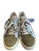 Zerocentcino Shoe Size 39 Silver & Green Leather & Suede Low Top lace up Shoes Silver & Green / 39