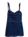 Amanda Uprichard Size Medium Dark denim Cotton Built in Shorts Back Zip Skort Dark denim / Medium