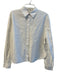 Japna Size Medium White Cotton Long Sleeve Button Down Collared Top White / Medium
