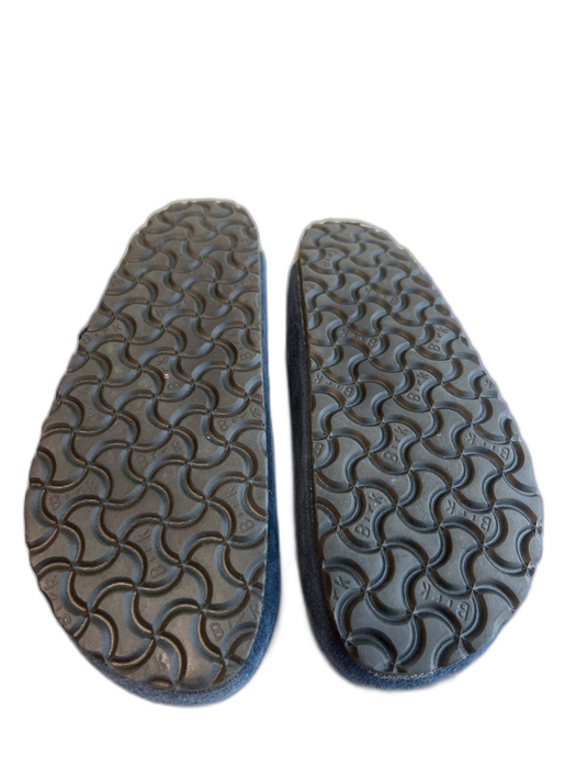 Birkenstock Shoe Size 9 Navy Suede Round Toe Buckle Open Back Shoes Navy / 9