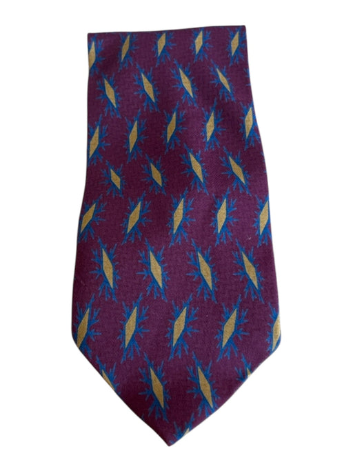 Armani Red & Blue Silk Abstract Men's Ties Red & Blue