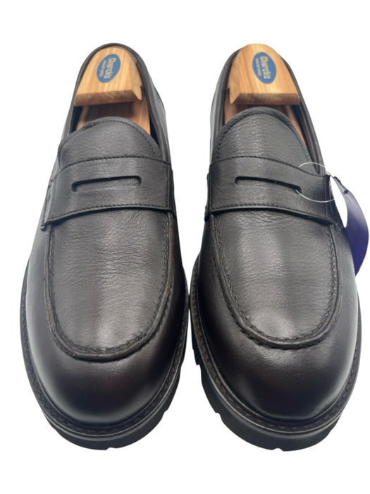 Vince Shoe Size 9 Like New Dark Brown Leather Solid Stacked Heel Dress Shoes Dark Brown / 9