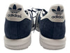 Adidas Shoe Size 8.5 NWT Blue & White Leather Solid Trainer Sneaker Men's Shoes Blue & White / 8.5
