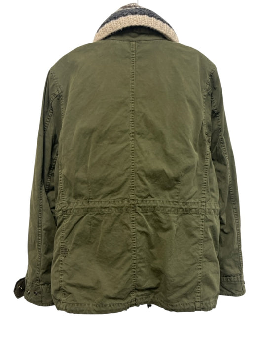 Scotch & Soda NWT Size M Green Cotton Solid Lined Parka Men's Jacket Green / M