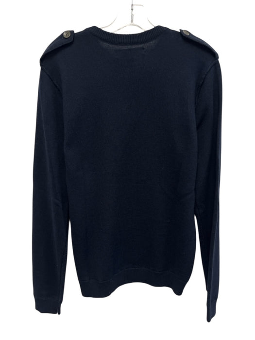 Rag & Bone NWT Size M Navy Blue Wool Blend Solid Crewneck Men's Sweater Navy Blue / M
