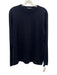 Theory Size M Navy Blue Silk Blend Solid Men's Long Sleeve Shirt Navy Blue / M