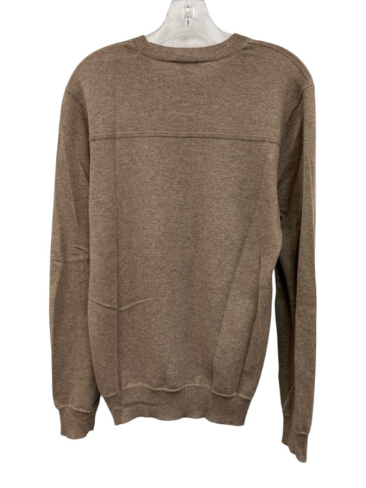 Theory Size M Brown Cashmere Solid Men's Long Sleeve Shirt Brown / M