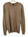 Theory Size M Brown Cashmere Solid Men's Long Sleeve Shirt Brown / M