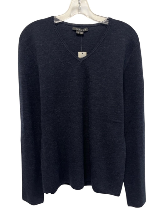Theory NWT Size M Navy Blue Wool Solid Crewneck Men's Sweater Navy Blue / M