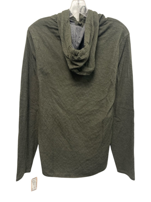Vince NWT Size M Green Cotton Solid Hoodie Men's Sweater Green / M